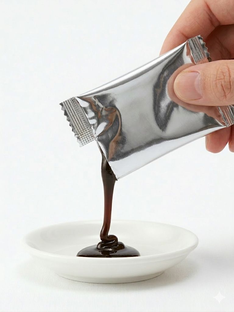 manda L5000 pouring into dish